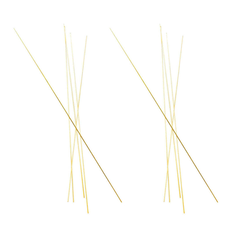 10 Pcs Straight Solid Round Metal Brass Rods Bar Stock Assorted 300mm Long