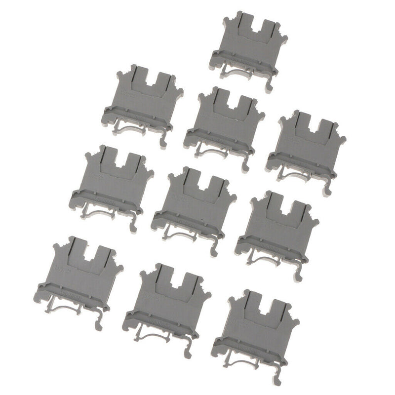 10 Pcs DIN  Terminal Block 2 Ways 800A Flame Retardant Plastic