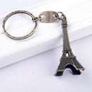 Metal Paris Eiffel Tower Pendant Keychain Keyring Keyfob Key Ring Gift Deluxe