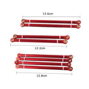 8x 1:10 RC Car Alloy Steer Linkage Servo Link Rods for Axial SCX10 Accessory