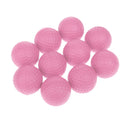 10Pcs PU Foam Sponge Golf Training Aids Soft Balls Golf Practice Balls Pink