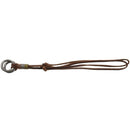 Fashion Men Retro Leather Cord Necklace Double Circle Ring Pendant Jewelry  P3R7
