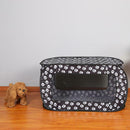 Portable Folding Rectangular Pet Tent Dog Cage Fence Puppy Kennel (Black)