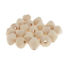 20Pcs Wood Bead Unpainted Loose Spacer Beads DIY Jewelry Making Craft Bulk
