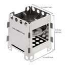 Portable Camping Wood Stove Backpacking Folding Lightweight Pocket Stove Ou K2H3
