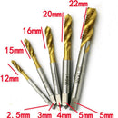 5pc/Set M3-M8 High  6542 Steel Screw Thread Metric Spiral Tap Drill Bit