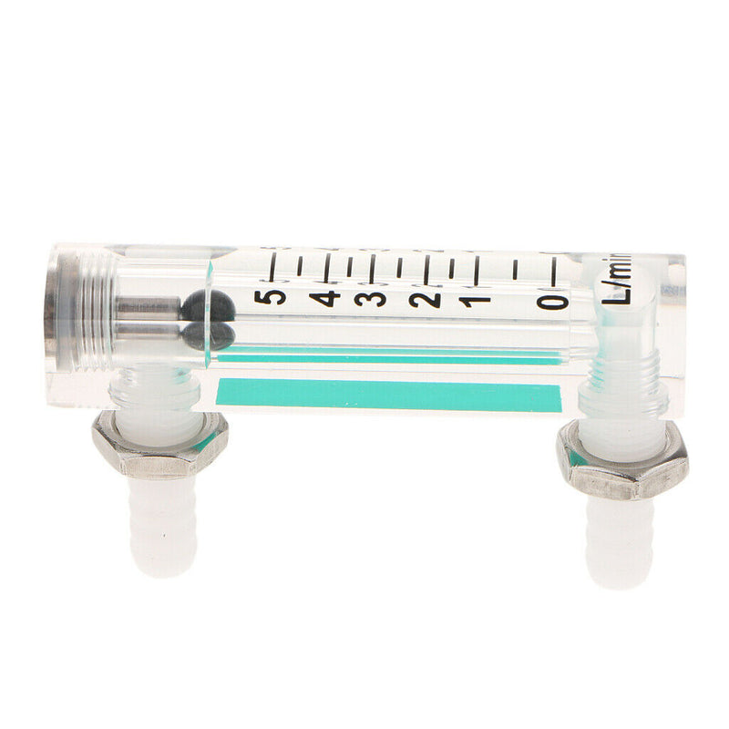 0.5-5L/min Oxygen Liter Flow Meter Measures Gas Flowmeter W/Control Valve For