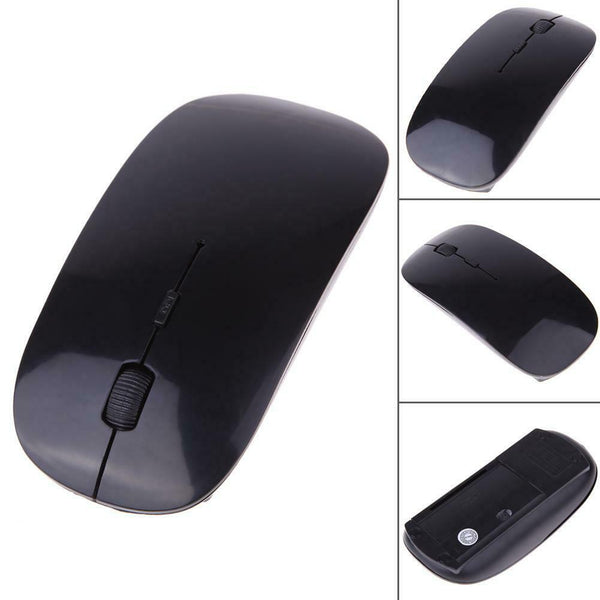 Optical Wireless Mouse 2.4G Receiver Ultra-thin for Computer PC black