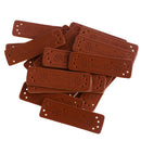 20pcs DIY Retro Synthetic PU Leather Tags DIY Handmade Sew Label Patches 2#