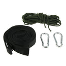 Camping Hammock Swing Tree Straps Set Garden Backyard Hanging Rope Carabiner