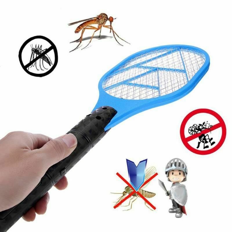 Batteries Electric Mosquito Swatter Anti Mosquito Fly Repellent Pest Reject