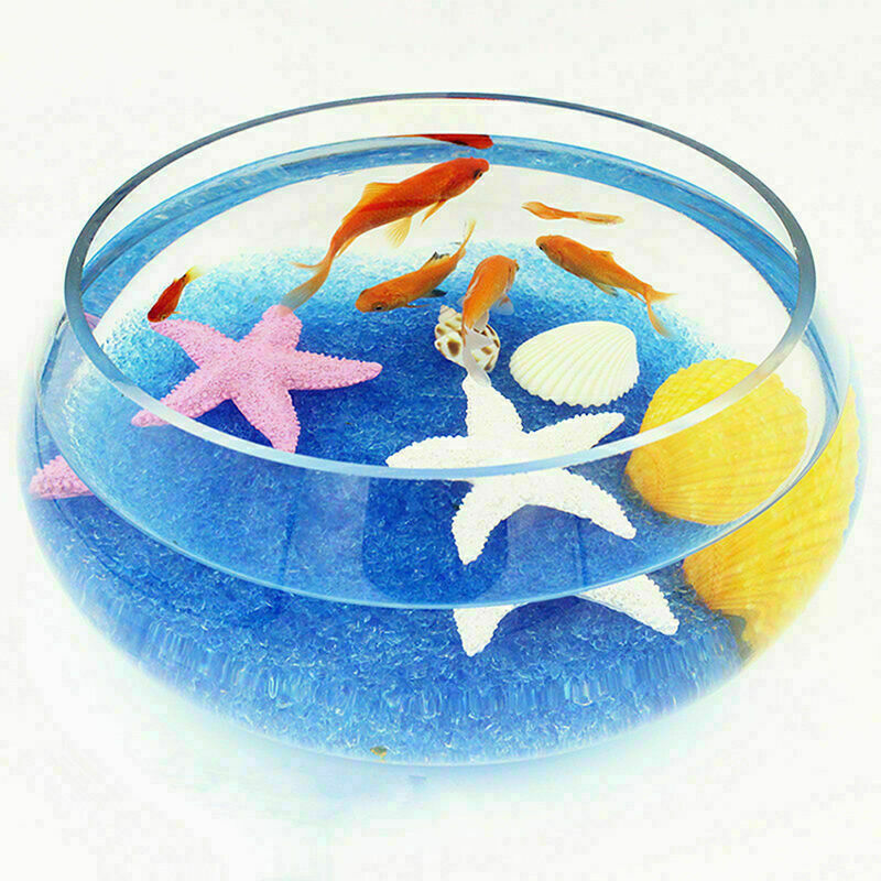 Bag of Aquarium Glass Mini Stones Fish Tank Gravel Sand Decoration Rock_Blu E8Q5