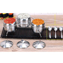 3pcs Food Storage Condiment Pots Canister for Sugar Bowl Serving Tea Coffee