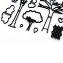 14pcs park series Plastic Silhouette Cookie Cutters Cake Biscuit Mold decor 3c