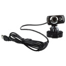 PC WEB CAM Webcam USB 3 LED ADJUSTABLE miniPHONE CLIP