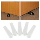 5pcs/set Plastic Security Door Stops Stoppers Block Wedges Keep Open White