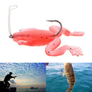 1pc Soft Rubber Frog Fishing Baits Lure Crankbait Sinking Tackle Hooks Bait Bass