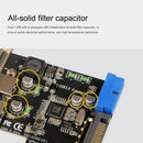 2X(Pci-E To Usb3.0 Expansion Card Pci Express Adapter Converter Card Front