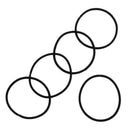 120 Pcs Black Hair Elastic for Thick and Curly No Metal Hair Ties Value Pac