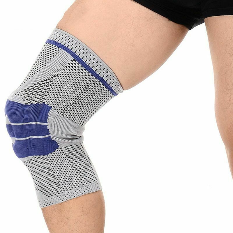 New Grey Elastic Knee Support Bracket Kneepad Adjustable Patella Knee Pad B Y7P3