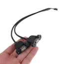 New 9 Pin to Dual USB 2.0 Type A Female Header Adapter Cable Motherboard LJ