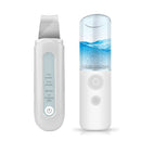 4 Mode Ultrasonic Facial Scrubber Spatula Face Extractor+Facial Mister Sprayer #