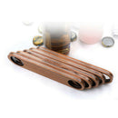 Hotel Flat Board Speed Bottle Opener Home Beer Cap Wooden Cover Stainless SSEAU