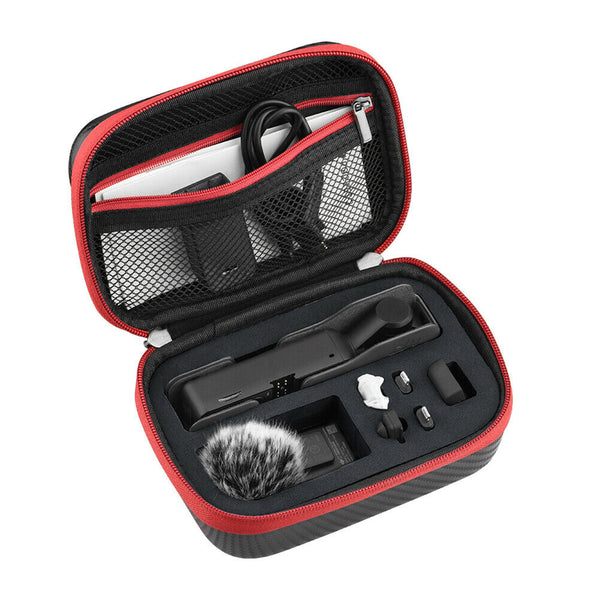 Carbon Fiber Texture Hard Shell EVA Portable Carrying Case for DJI Pocket 2