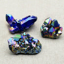1*Titanium Natural Quartz Specimen Rainbow Healing Mineral Stone Cluster Crystal