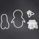 Girl Penguin Cutting Die Stencil DIY Scrapbooking Paper Card Album Craft