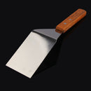 Stainless Steel Spatula Scraper Pancake Turner Scoop with Wooden Handle  A