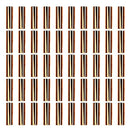 50 Pieces 25mm Straight Tube Beads Smooth Brass Spacer Beads Connector Findings