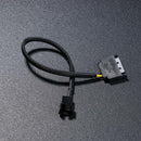 Sleeved SATA 15Pin to 4Pin Cooling Fan Power Adapter Extension Cable Wire Cord