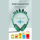 Dinosaur Glitter Kids Headphone with Microphone Volume Limiting for Boys