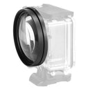 58mm Close up Lens 10X Macro+Lens Adapter Ring for GoPro Hero 5 Housing Case