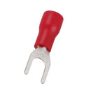 100 Pcs 4mm Fork AWG 22-16 Pre Insulated Terminal Cable Lug