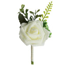 3Pcs Wedding Boutonniere Corsage, Artificial Rose Flower Corsage for Sister