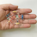 60Pcs Transparent Capsule Shell Plastic Pill Container Medicine Pill Cases