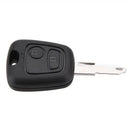 2 Buttons Remote Key Case Shell Fob Repair Kit for Peugeot 206