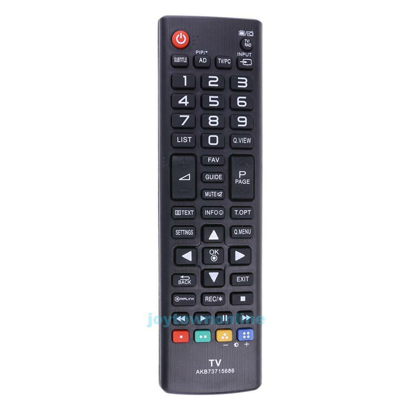 Replacement Remote Control Controller No Programming for LG AKB73715686 TV Black