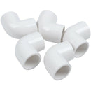 5 Pieces 20mm Dia 90 Angle Degree Elbow PVC Pipe Fittings Adapter Connector