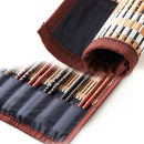 Bamboo Art Supplies Rolling Bag Ventilate Pack Moisture Proof Pen Case Curtain