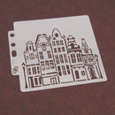 S87 Flower Spray Mold DIY Scrapbooking Stencil Cake Coffee Decorating Craft T JR