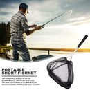 Portable Aluminium Alloy Pole Net Single Triangle Folding Fish Landing Net