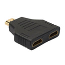 HDMI 1 In2 1080P Port Converter Male to 2 Female HDMI Out Splitter Cable