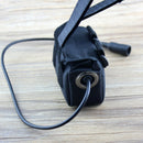 Nylon Case Holder Storage Bag for Bike Head Light 4x18650 Battery Pack Black