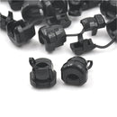 20pc 6N-4 Strain Relief Bushing SJT 18AWG T=0.5~1.6mm Nylon 66 Black N â„–[