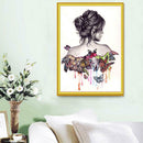 Butterfly Beauty Girl 5D Diamond DIY Painting Cross Stitch Home Decor