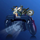 Cooling Fan Gamepad PUBG Mobile Phone Game Controller Joystick for Smart phone U