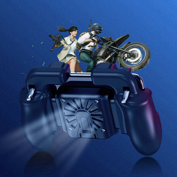 Cooling Fan Gamepad PUBG Mobile Phone Game Controller Joystick for Smart phone U
